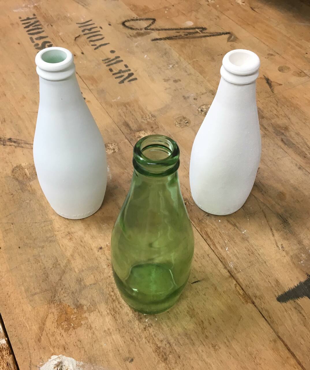Plaster Perrier Bottle Replica